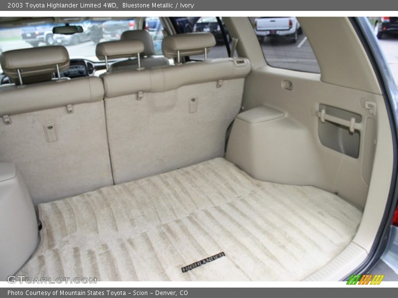 Bluestone Metallic / Ivory 2003 Toyota Highlander Limited 4WD