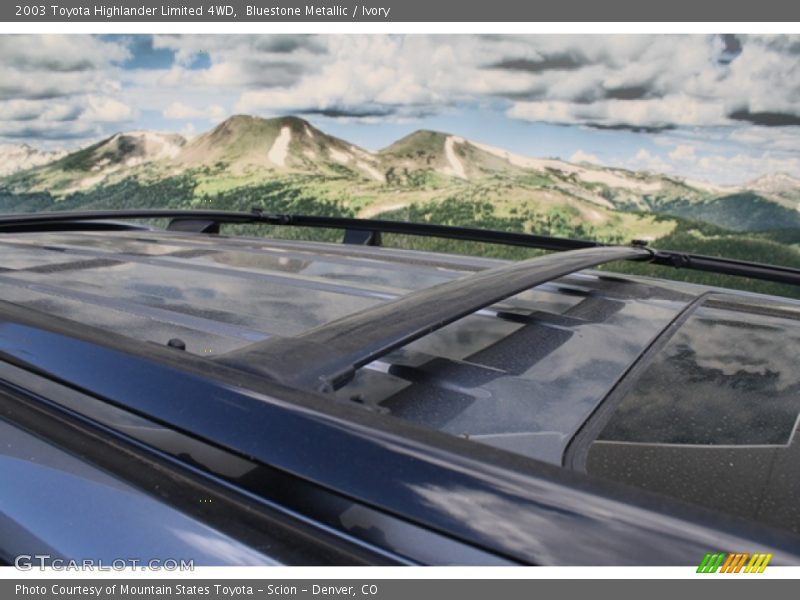 Bluestone Metallic / Ivory 2003 Toyota Highlander Limited 4WD