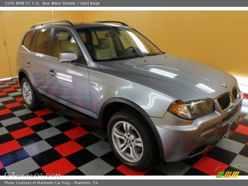 Blue Water Metallic / Sand Beige 2006 BMW X3 3.0i