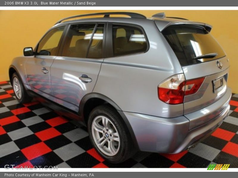 Blue Water Metallic / Sand Beige 2006 BMW X3 3.0i