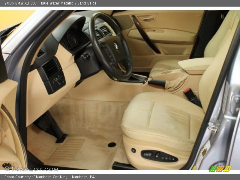 Blue Water Metallic / Sand Beige 2006 BMW X3 3.0i