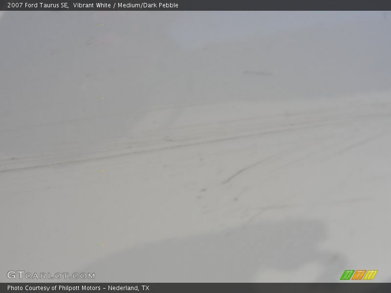 Vibrant White / Medium/Dark Pebble 2007 Ford Taurus SE