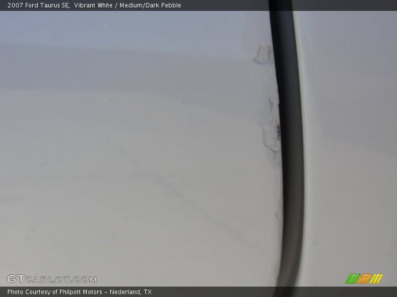 Vibrant White / Medium/Dark Pebble 2007 Ford Taurus SE