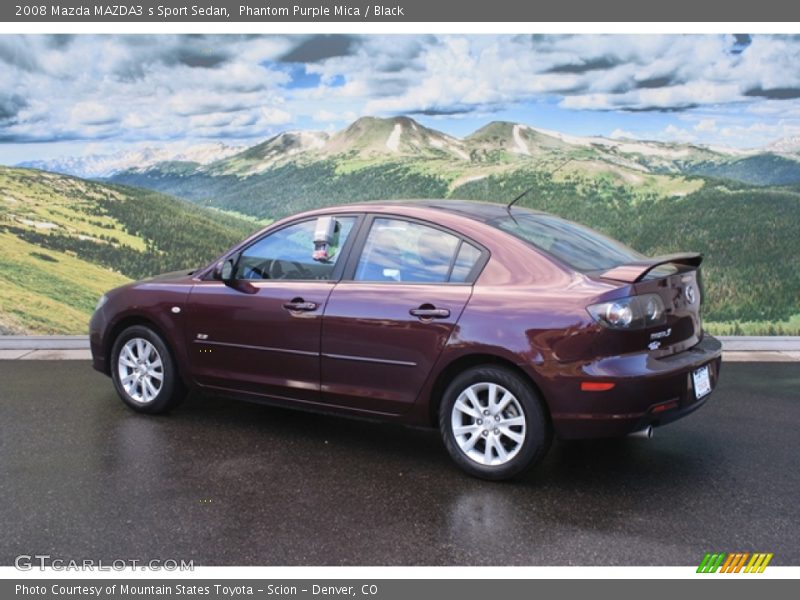 Phantom Purple Mica / Black 2008 Mazda MAZDA3 s Sport Sedan