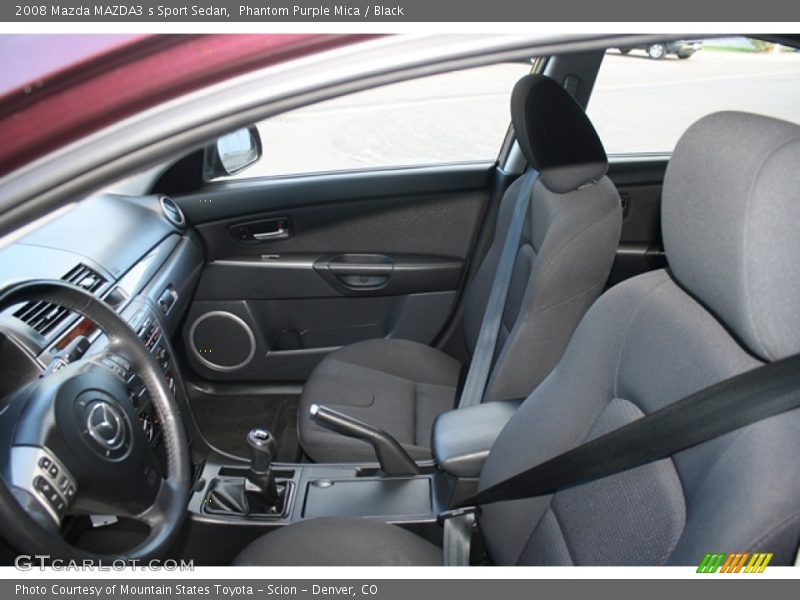 Phantom Purple Mica / Black 2008 Mazda MAZDA3 s Sport Sedan