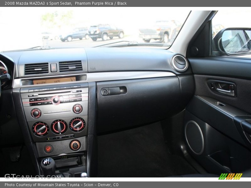 Phantom Purple Mica / Black 2008 Mazda MAZDA3 s Sport Sedan