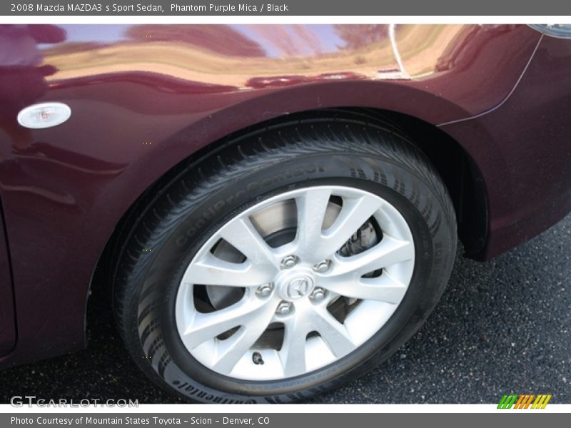 Phantom Purple Mica / Black 2008 Mazda MAZDA3 s Sport Sedan