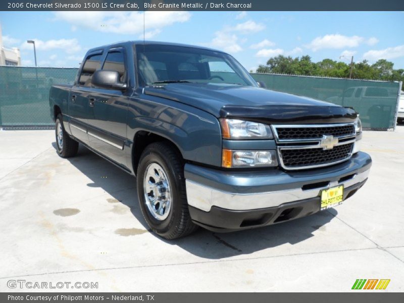 Blue Granite Metallic / Dark Charcoal 2006 Chevrolet Silverado 1500 LS Crew Cab