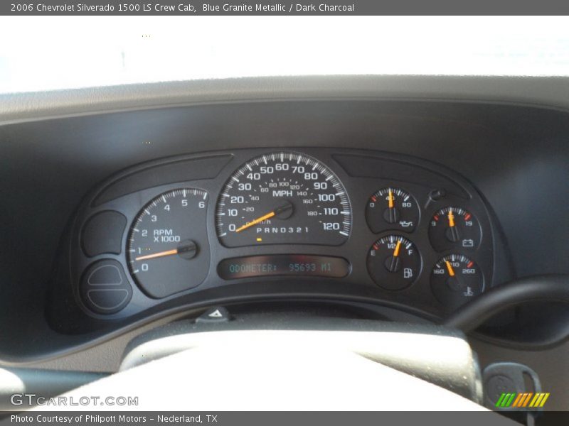 Blue Granite Metallic / Dark Charcoal 2006 Chevrolet Silverado 1500 LS Crew Cab