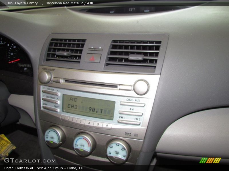 Barcelona Red Metallic / Ash 2009 Toyota Camry LE
