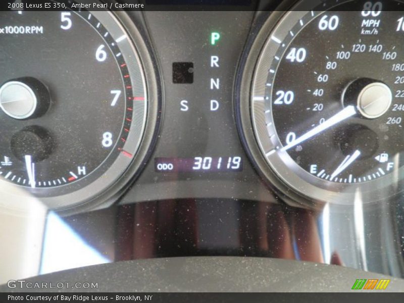 Amber Pearl / Cashmere 2008 Lexus ES 350