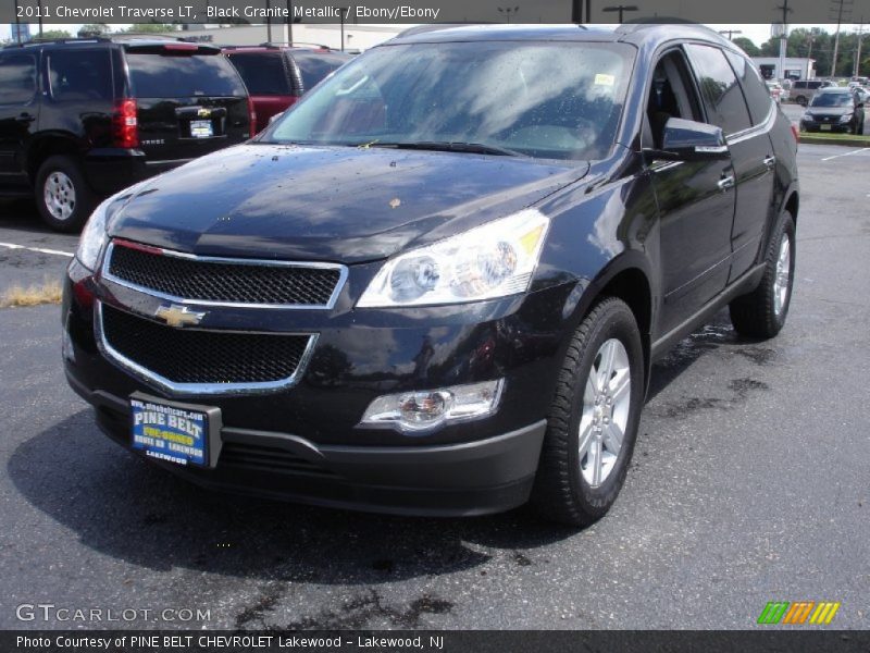 Black Granite Metallic / Ebony/Ebony 2011 Chevrolet Traverse LT