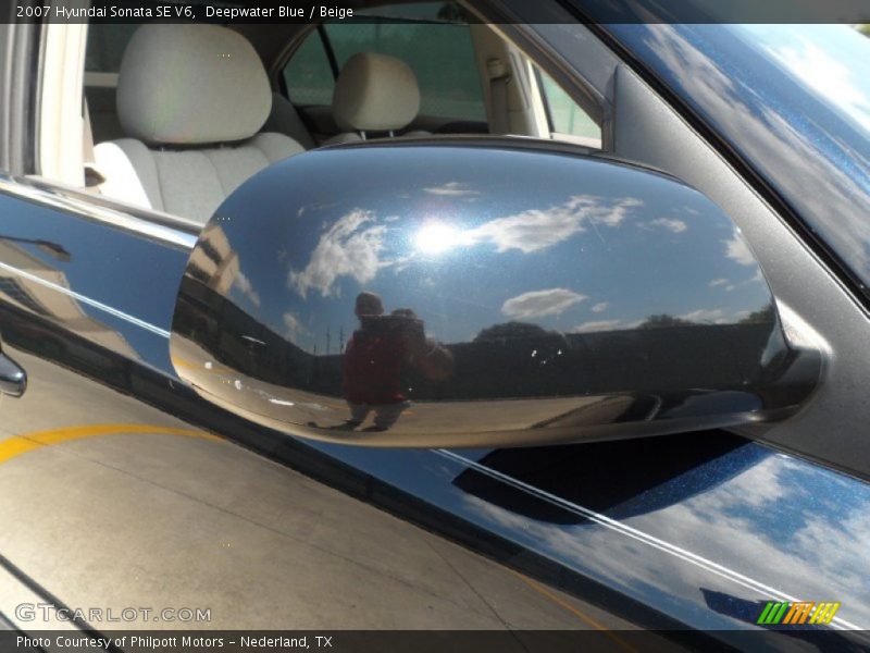 Deepwater Blue / Beige 2007 Hyundai Sonata SE V6
