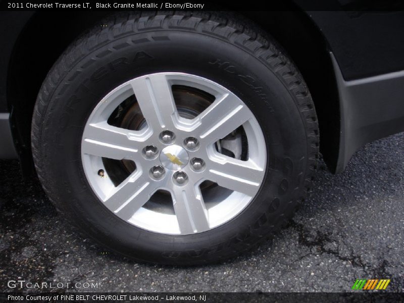 Black Granite Metallic / Ebony/Ebony 2011 Chevrolet Traverse LT