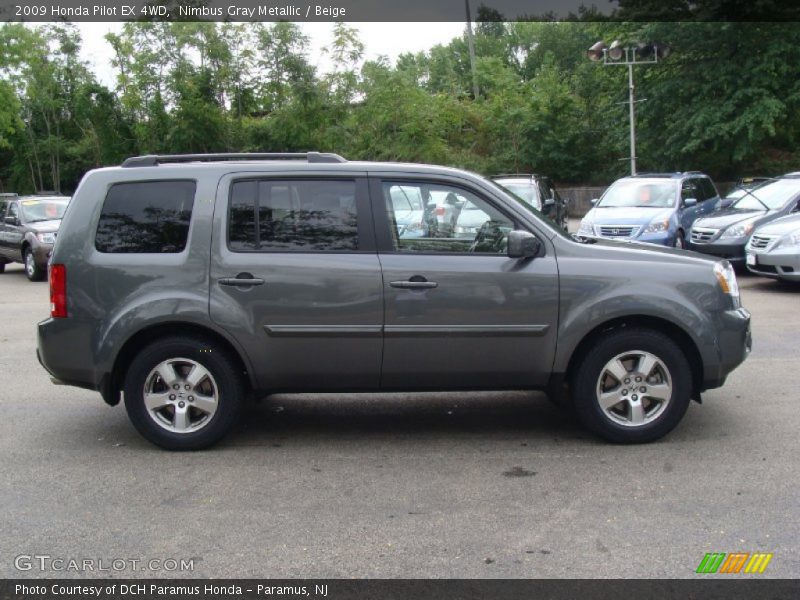 Nimbus Gray Metallic / Beige 2009 Honda Pilot EX 4WD