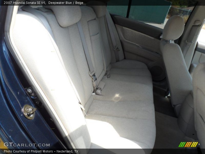 Deepwater Blue / Beige 2007 Hyundai Sonata SE V6