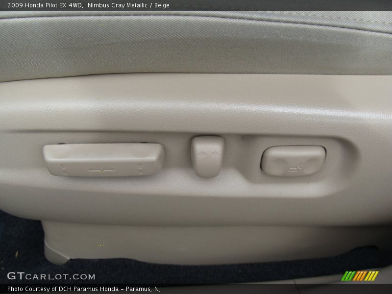 Nimbus Gray Metallic / Beige 2009 Honda Pilot EX 4WD
