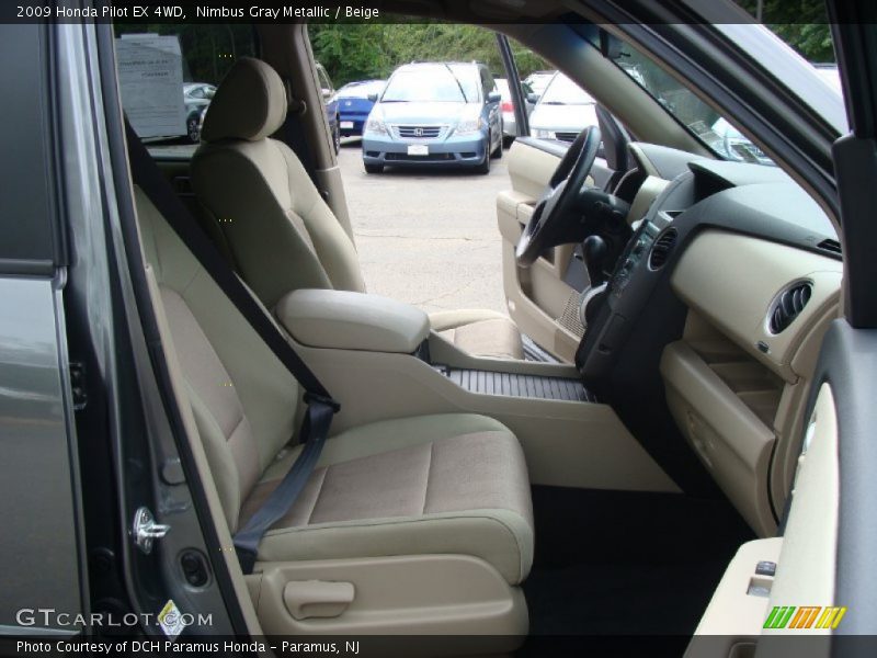 Nimbus Gray Metallic / Beige 2009 Honda Pilot EX 4WD