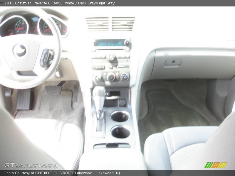 White / Dark Gray/Light Gray 2011 Chevrolet Traverse LT AWD