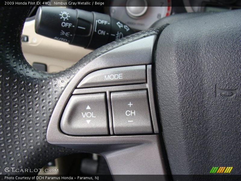 Nimbus Gray Metallic / Beige 2009 Honda Pilot EX 4WD