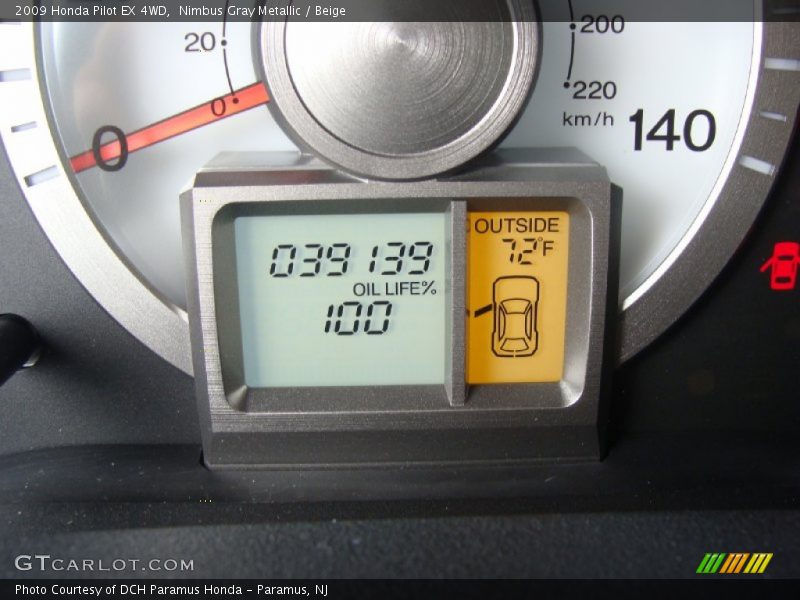 Nimbus Gray Metallic / Beige 2009 Honda Pilot EX 4WD