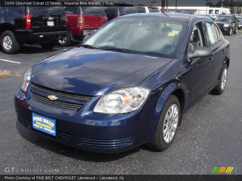 Imperial Blue Metallic / Gray 2009 Chevrolet Cobalt LS Sedan