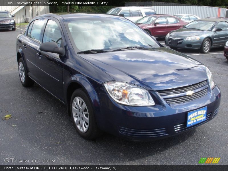 Imperial Blue Metallic / Gray 2009 Chevrolet Cobalt LS Sedan