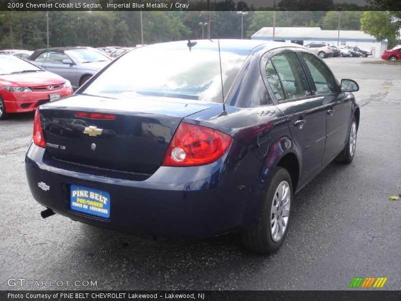 Imperial Blue Metallic / Gray 2009 Chevrolet Cobalt LS Sedan