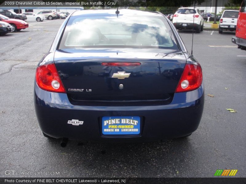 Imperial Blue Metallic / Gray 2009 Chevrolet Cobalt LS Sedan