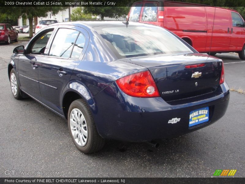 Imperial Blue Metallic / Gray 2009 Chevrolet Cobalt LS Sedan