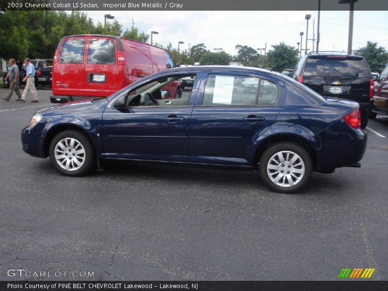 Imperial Blue Metallic / Gray 2009 Chevrolet Cobalt LS Sedan