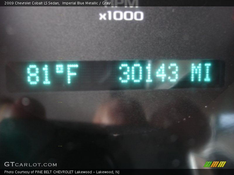 Imperial Blue Metallic / Gray 2009 Chevrolet Cobalt LS Sedan