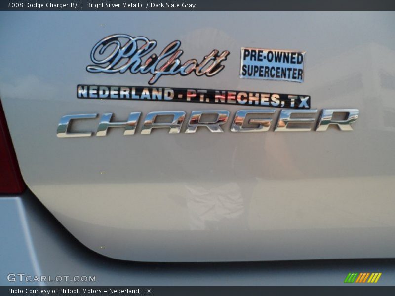 Bright Silver Metallic / Dark Slate Gray 2008 Dodge Charger R/T