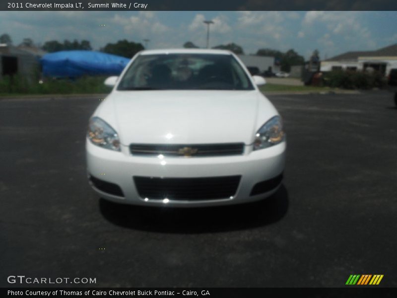 Summit White / Gray 2011 Chevrolet Impala LT