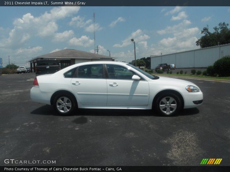 Summit White / Gray 2011 Chevrolet Impala LT