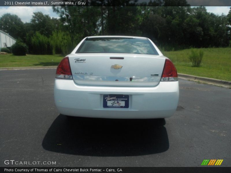 Summit White / Gray 2011 Chevrolet Impala LT