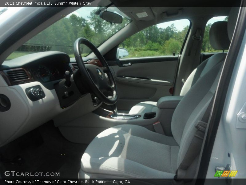 Summit White / Gray 2011 Chevrolet Impala LT