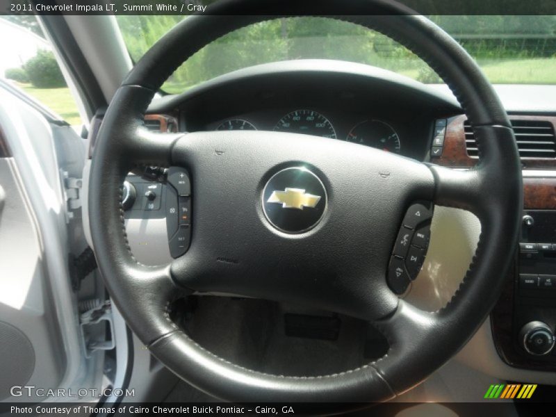 Summit White / Gray 2011 Chevrolet Impala LT