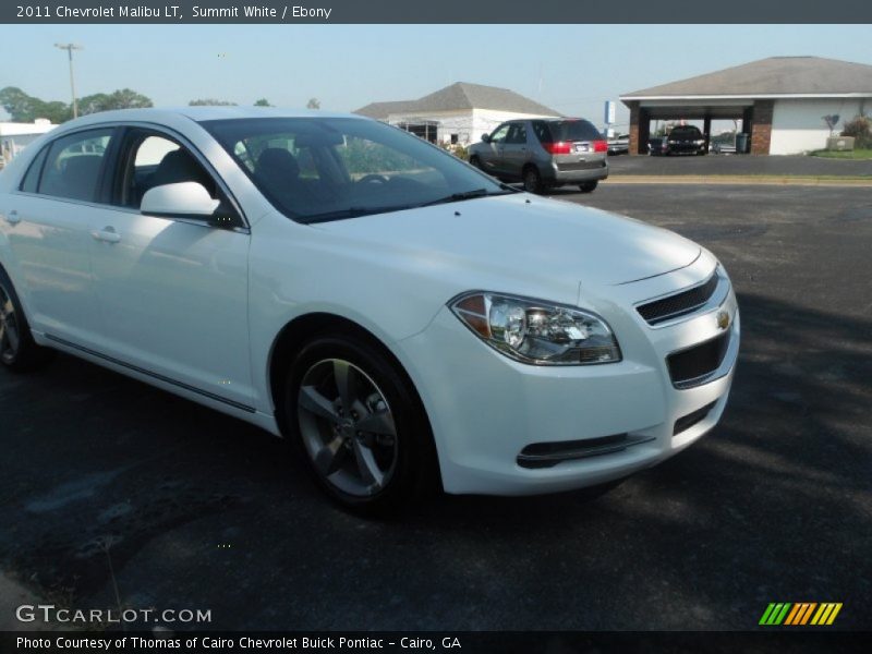Summit White / Ebony 2011 Chevrolet Malibu LT