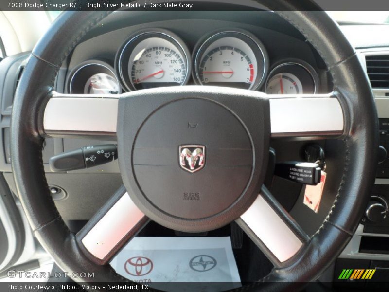 Bright Silver Metallic / Dark Slate Gray 2008 Dodge Charger R/T