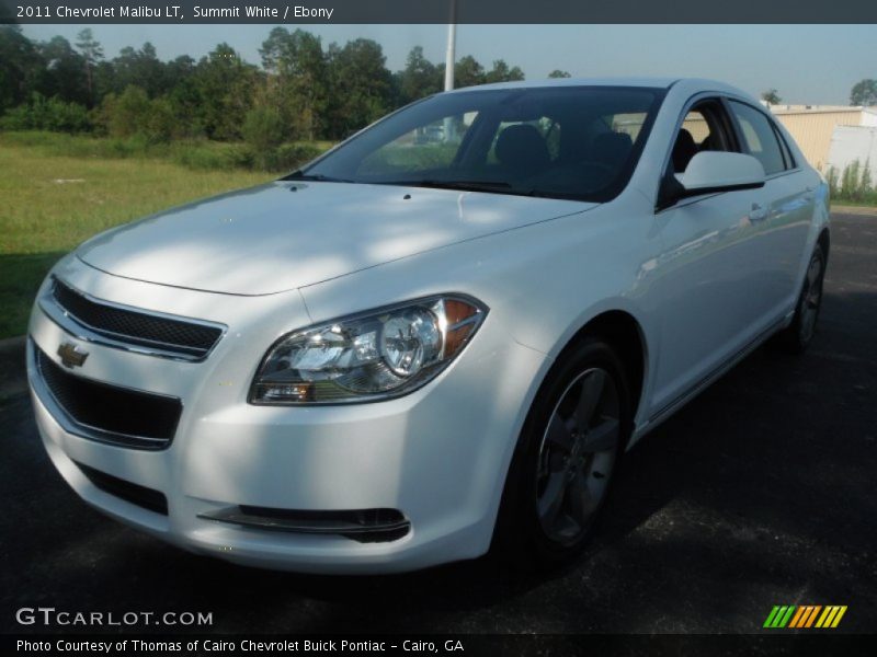 Summit White / Ebony 2011 Chevrolet Malibu LT