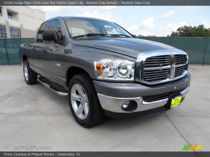 Mineral Gray Metallic / Medium Slate Gray 2008 Dodge Ram 1500 Lone Star Edition Quad Cab