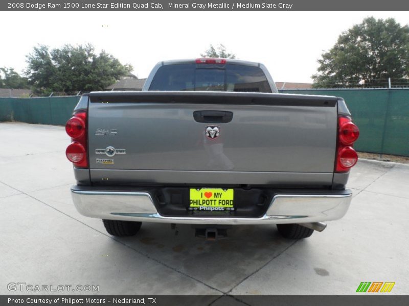 Mineral Gray Metallic / Medium Slate Gray 2008 Dodge Ram 1500 Lone Star Edition Quad Cab