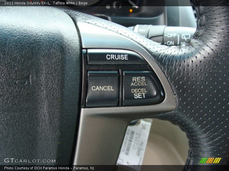 Taffeta White / Beige 2011 Honda Odyssey EX-L