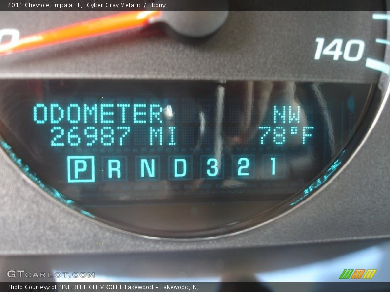 Cyber Gray Metallic / Ebony 2011 Chevrolet Impala LT