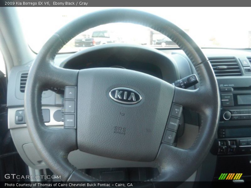 Ebony Black / Gray 2009 Kia Borrego EX V6