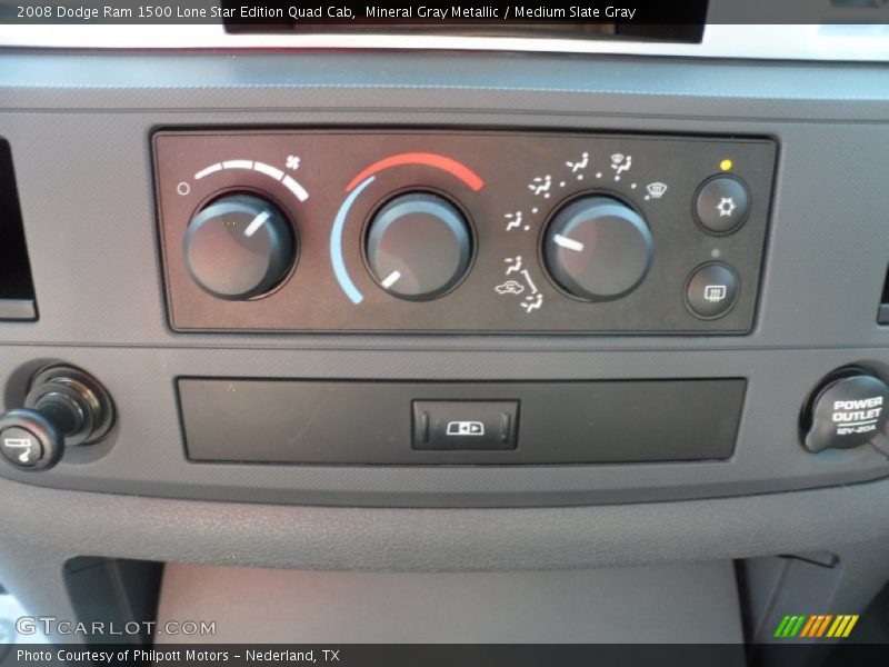 Controls of 2008 Ram 1500 Lone Star Edition Quad Cab