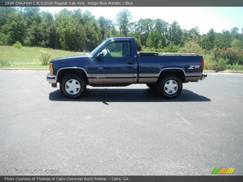  1996 C/K K1500 Regular Cab 4x4 Indigo Blue Metallic
