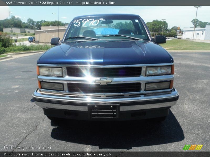 Indigo Blue Metallic / Blue 1996 Chevrolet C/K K1500 Regular Cab 4x4