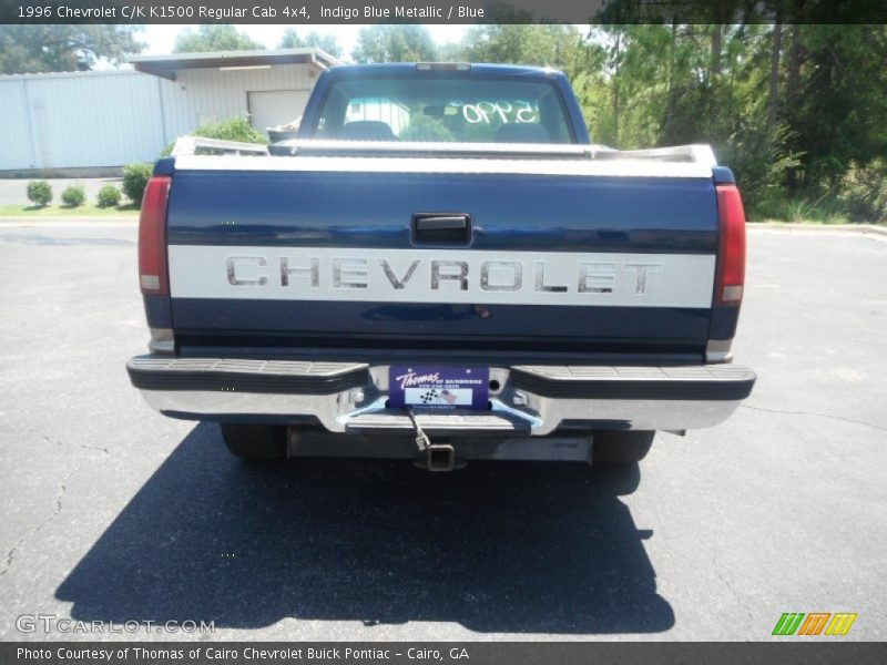 Indigo Blue Metallic / Blue 1996 Chevrolet C/K K1500 Regular Cab 4x4